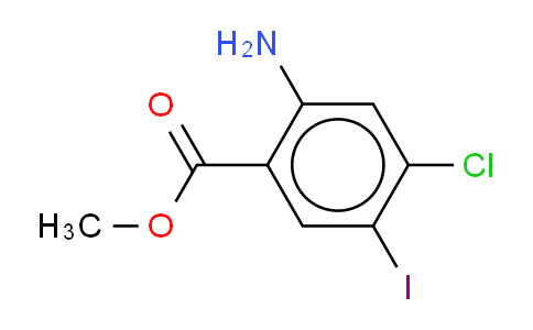 2-氨基-4-氯-5-碘苯甲酸甲酯