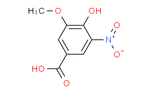 3-甲氧基-4-羟基-5-硝基苯甲酸