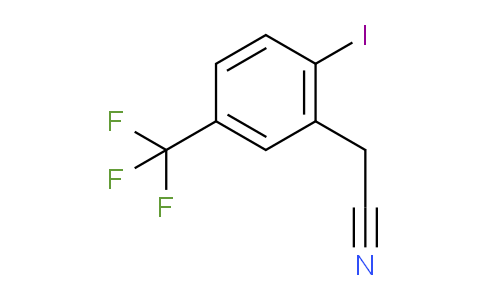 2-iodo-5-(trifluoromethyl)phenylacetonitrile