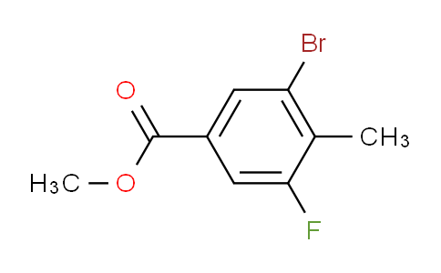 3-溴-5-氟-4-甲基苯甲酸甲酯