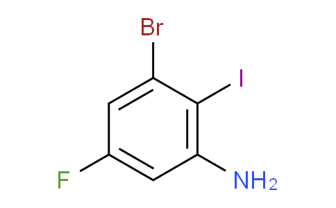 3-BROMO-5-FLUORO-2-IODOANILINE