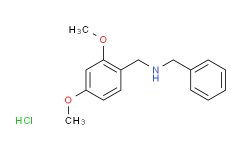 Benzenemethanamine, 2,4-dimethoxy-N-(phenylmethyl)-, hydrochloride
