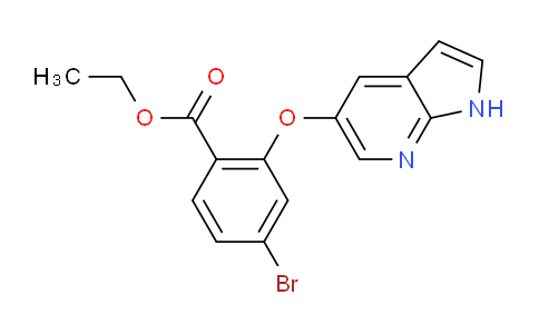 ethyl 4-bromo-2-{1H-pyrrolo[2,3-b]pyridin-5-yloxy}benzoate