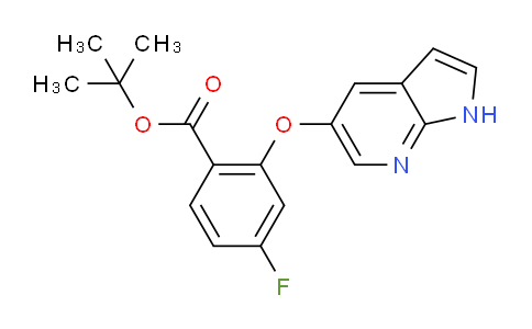 tert-butyl 4-fluoro-2-{1H-pyrrolo[2,3-b]pyridin-5-yloxy}benzoate