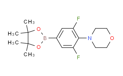 4-[2,6-difluoro-4-(tetramethyl-1,3,2-dioxaborolan-2-yl)phenyl]morpholine