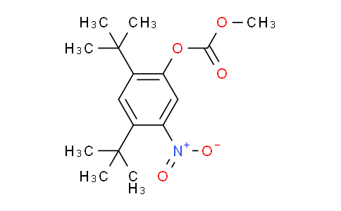 Carbonicacid, 2,4-bis(1,1-dimethylethyl)-5-nitrophenyl methyl ester