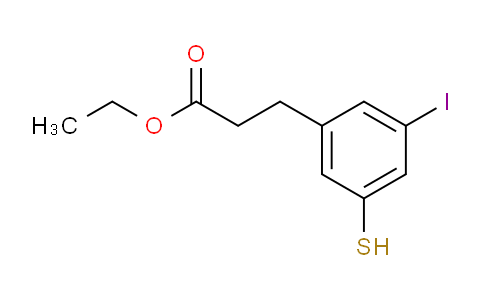 AS21702 | Ethyl 3-iodo-5-mercaptophenylpropanoate
