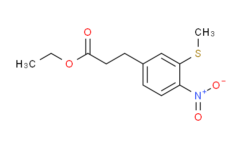 AS21747 | Ethyl 3-(methylthio)-4-nitrophenylpropanoate