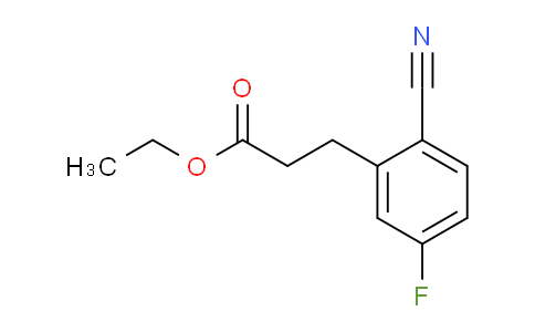 AS21760 | Ethyl 2-cyano-5-fluorophenylpropanoate