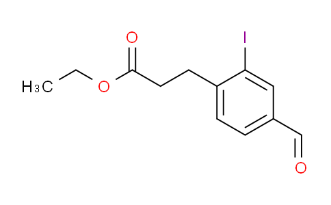 AS21778 | Ethyl 4-formyl-2-iodophenylpropanoate