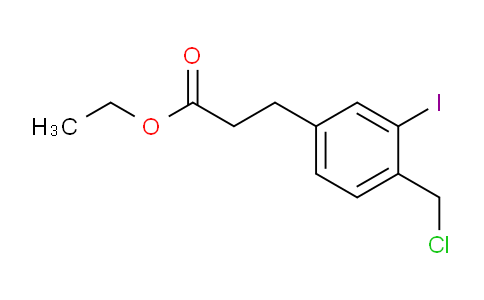 AS21795 | Ethyl 4-(chloromethyl)-3-iodophenylpropanoate