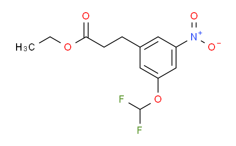AS21801 | Ethyl 3-(difluoromethoxy)-5-nitrophenylpropanoate