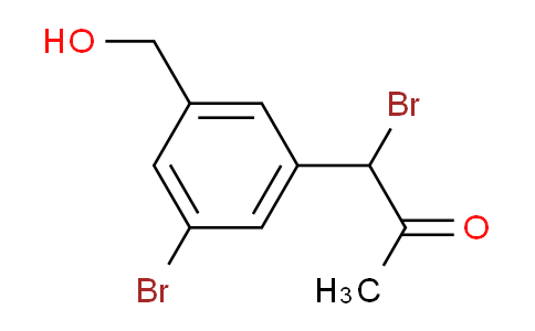 AS22010 | 1-Bromo-1-(3-bromo-5-(hydroxymethyl)phenyl)propan-2-one