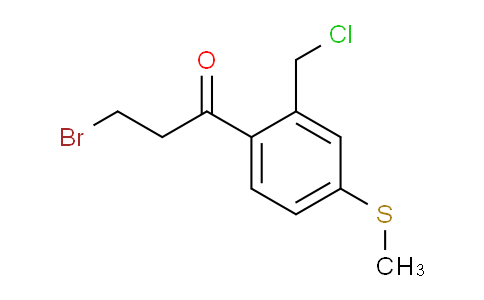 AS22066 | 3-Bromo-1-(2-(chloromethyl)-4-(methylthio)phenyl)propan-1-one
