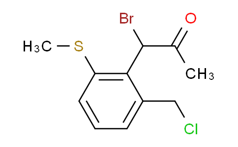AS22068 | 1-Bromo-1-(2-(chloromethyl)-6-(methylthio)phenyl)propan-2-one