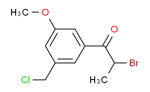 AS22078 | 2-Bromo-1-(3-(chloromethyl)-5-methoxyphenyl)propan-1-one