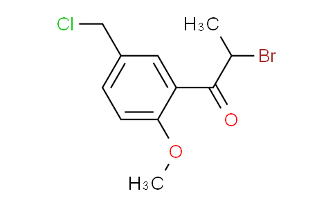 AS22080 | 2-Bromo-1-(5-(chloromethyl)-2-methoxyphenyl)propan-1-one