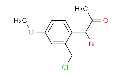 AS22083 | 1-Bromo-1-(2-(chloromethyl)-4-methoxyphenyl)propan-2-one
