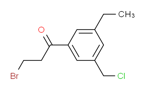 AS22100 | 3-Bromo-1-(3-(chloromethyl)-5-ethylphenyl)propan-1-one