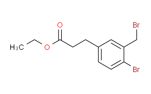 AS22159 | Ethyl 3-(4-bromo-3-(bromomethyl)phenyl)propanoate