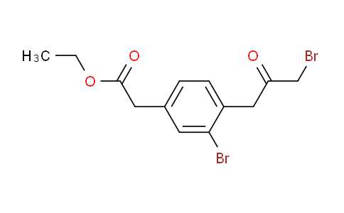 AS22318 | Ethyl 3-bromo-4-(3-bromo-2-oxopropyl)phenylacetate