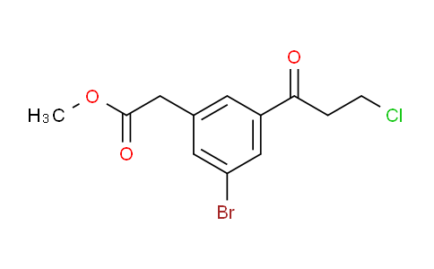 AS22331 | Methyl 3-bromo-5-(3-chloropropanoyl)phenylacetate