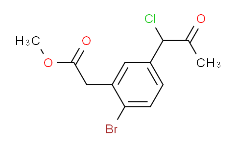 AS22337 | Methyl 2-bromo-5-(1-chloro-2-oxopropyl)phenylacetate