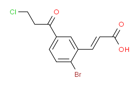 AS22380 | 2-Bromo-5-(3-chloropropanoyl)cinnamic acid