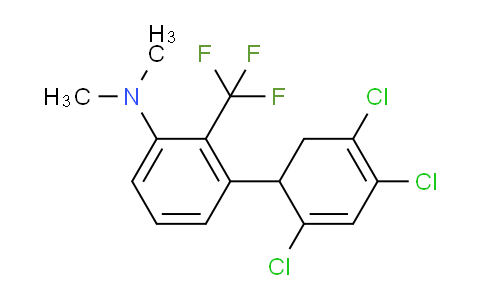 Dimethyl-[3-(2,4,5-trichloro-cyclohexa-2,4-dienyl)-2-(trifluoromethyl)phenyl]-amine