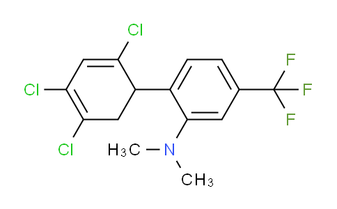 Dimethyl-[2-(2,4,5-trichloro-cyclohexa-2,4-dienyl)-5-(trifluoromethyl)phenyl]-amine