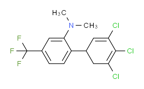 Dimethyl-[2-(3,4,5-trichlorocyclohexa-2,4-dienyl)-5-trifluoromethyl-phenyl]-amine