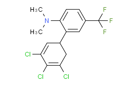 Dimethyl-[2-(3,4,5-trichlorocyclohexa-2,4-dienyl)-4-trifluoromethyl-phenyl]-amine
