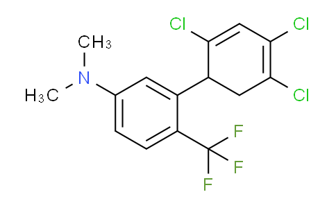 Dimethyl-[3-(2,4,5-trichloro-cyclohexa-2,4-dienyl)-4-(trifluoromethyl)phenyl]-amine