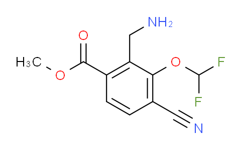 AS33671 | Methyl 2-aminomethyl-4-cyano-3-(difluoromethoxy)benzoate