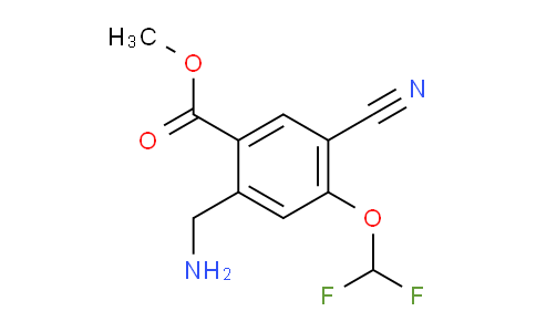 AS33673 | Methyl 2-aminomethyl-5-cyano-4-(difluoromethoxy)benzoate