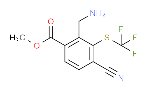 AS33745 | Methyl 2-aminomethyl-4-cyano-3-(trifluoromethylthio)benzoate