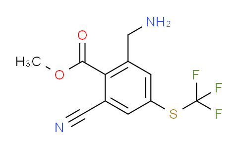 AS33746 | Methyl 2-aminomethyl-6-cyano-4-(trifluoromethylthio)benzoate