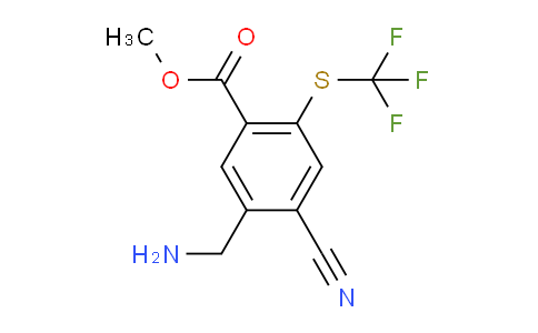 AS33754 | Methyl 5-aminomethyl-4-cyano-2-(trifluoromethylthio)benzoate