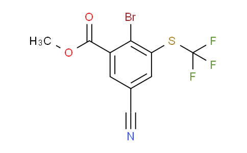 AS33854 | Methyl 2-bromo-5-cyano-3-(trifluoromethylthio)benzoate