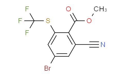 AS33857 | Methyl 4-bromo-2-cyano-6-(trifluoromethylthio)benzoate