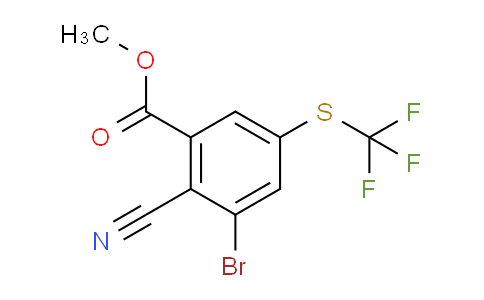 AS33886 | Methyl 3-bromo-2-cyano-5-(trifluoromethylthio)benzoate