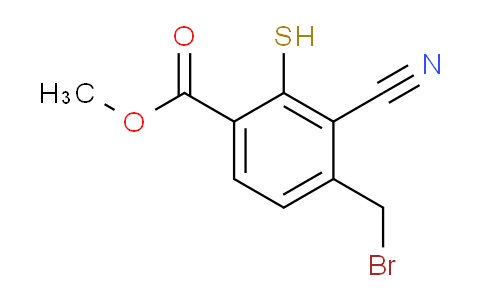 AS33989 | Methyl 4-bromomethyl-3-cyano-2-mercaptobenzoate