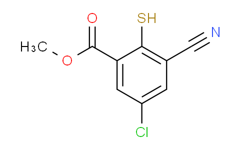 AS34113 | Methyl 5-chloro-3-cyano-2-mercaptobenzoate