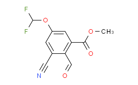 AS34186 | Methyl 3-cyano-5-difluoromethoxy-2-formylbenzoate