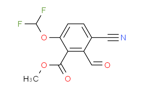 AS34187 | Methyl 3-cyano-6-difluoromethoxy-2-formylbenzoate