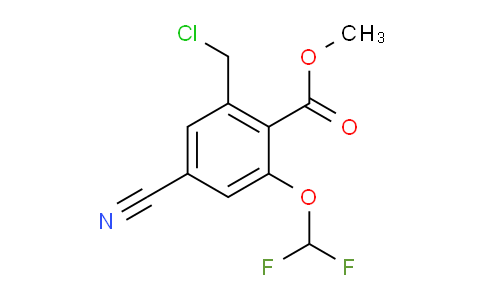 AS34207 | Methyl 2-chloromethyl-4-cyano-6-(difluoromethoxy)benzoate