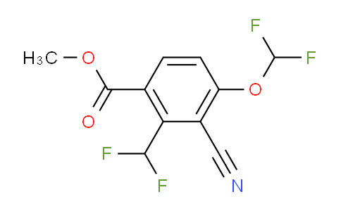 AS34245 | Methyl 3-cyano-4-difluoromethoxy-2-(difluoromethyl)benzoate