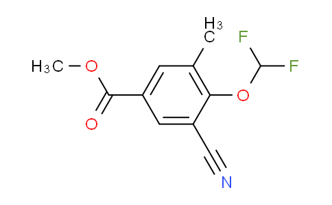 AS34255 | Methyl 3-cyano-4-difluoromethoxy-5-methylbenzoate