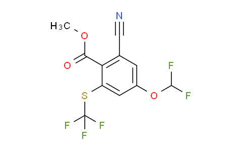 AS34259 | Methyl 2-cyano-4-difluoromethoxy-6-(trifluoromethylthio)benzoate