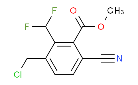 AS34267 | Methyl 3-chloromethyl-6-cyano-2-(difluoromethyl)benzoate